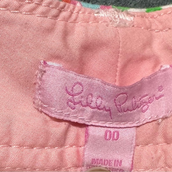 Lilly Pulitzer Pink and Green Floral High Waist Shorts - Picture 5 of 11